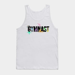 Gymnast Silhouette Art - Art Nastix - Multicolor Tank Top